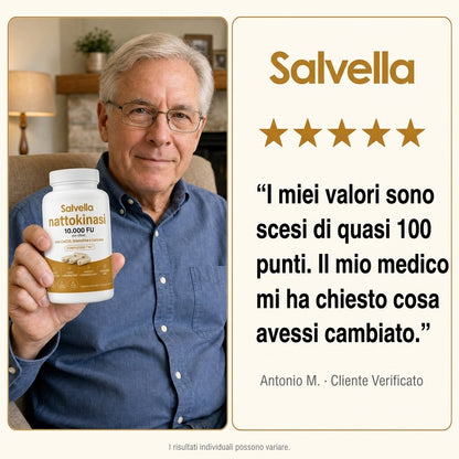 Nattokinasi Massima Potenza 10.000 FU | Supporto alla Circolazione