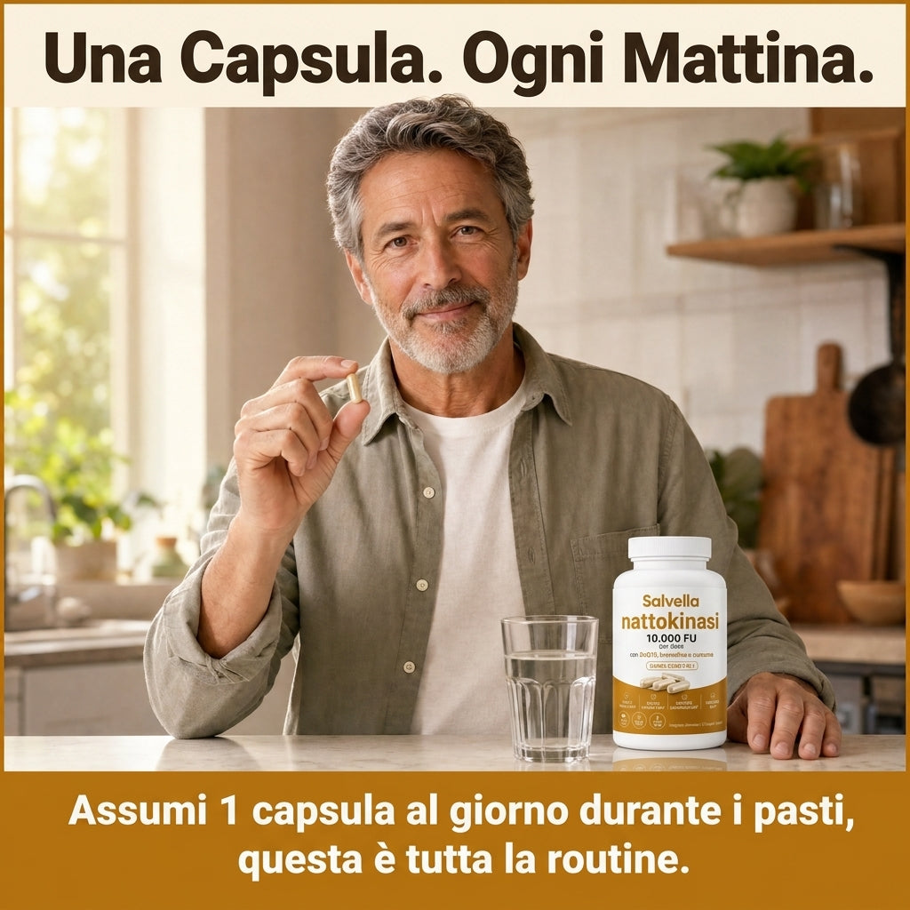 Nattokinasi Massima Potenza 10.000 FU | Supporto alla Circolazione