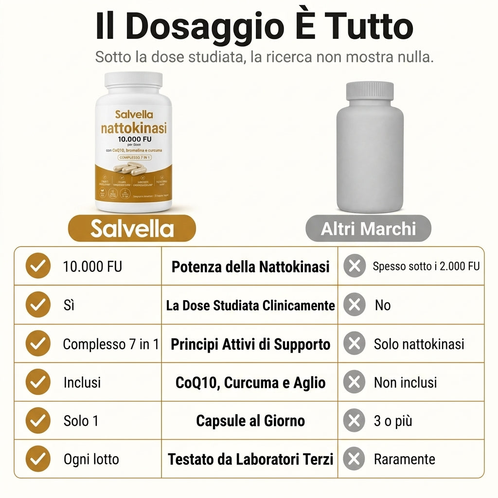 Nattokinasi Massima Potenza 10.000 FU | Supporto alla Circolazione